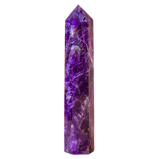 Large Dream Amethyst Crystal Tower - Natural Healing Wand - Chakra Meditation Gift
