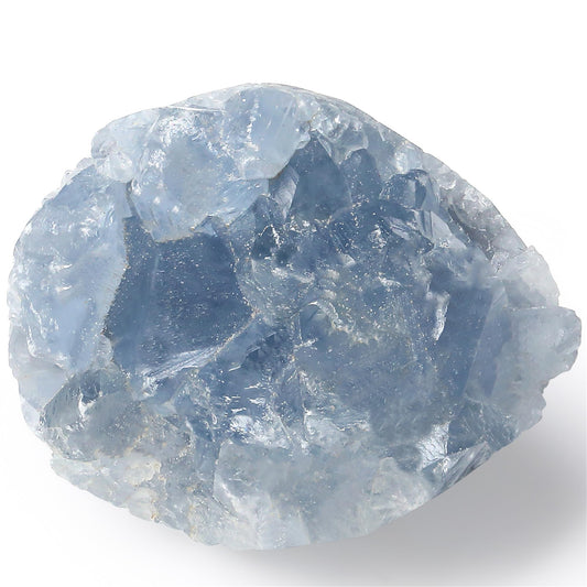 Blue Calcite Crystal Cluster - Natural Raw Healing Stone - Calming Meditation Gift