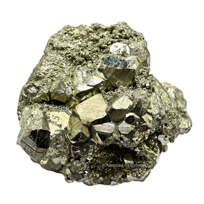 Pyrite Crystal Cluster 1.5oz - Natural Fool's Gold Healing Stone - Abundance Gift